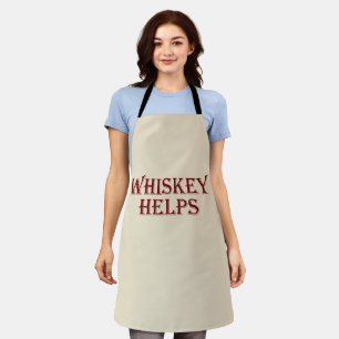 Tablier Whiskey aide à drôles l'alcool dit whisky citation