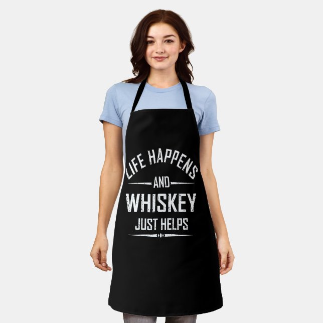 Tablier Whiskey aide les citations amusantes boire des par (Porté)