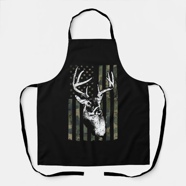 Tablier Whitetail Buck Deer Hunting USA Camouflage Amériqu (Recto)
