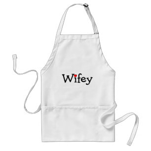 Tablier Wifey avec le coeur