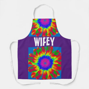 TABLIER WIFEY TIE DYE KITCHEN APRON