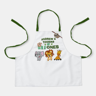 Tablier Wild One Jungle Safari Animal Twins Premier annive