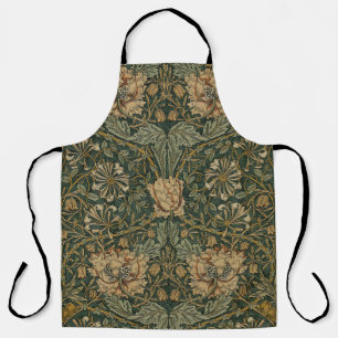 Tablier William Morris : Apron à sucettes de miel vert
