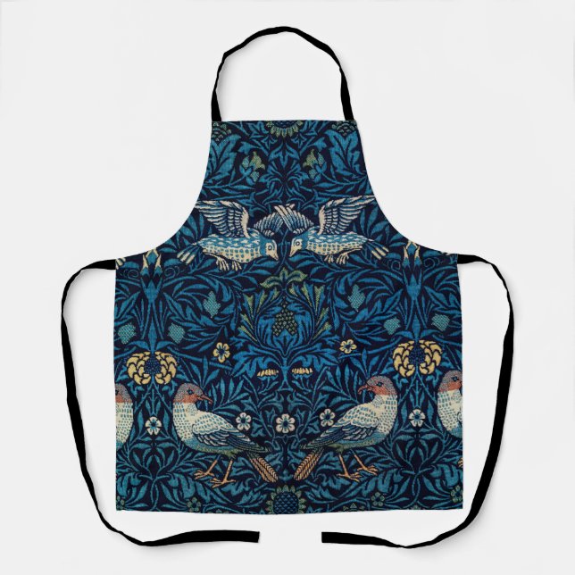 Tablier William Morris Blue Birds Tapestry Classic (Recto)