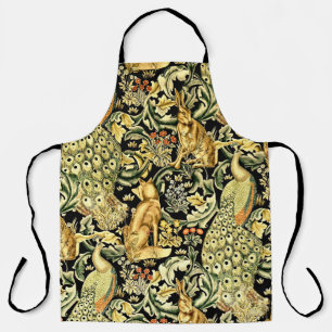 Tablier William Morris Forêt Tapisserie Fox Hare Peacock