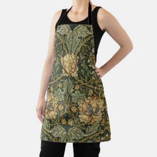 Tablier William Morris Honeysuckie Vert Jaune