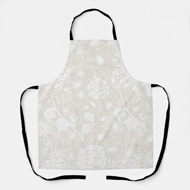 Tablier William Morris Motif Floral à Sepia (Recto)