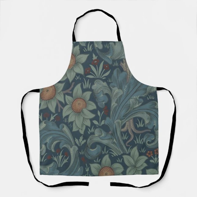 Tablier William Morris Orchard Art Motif (Recto)