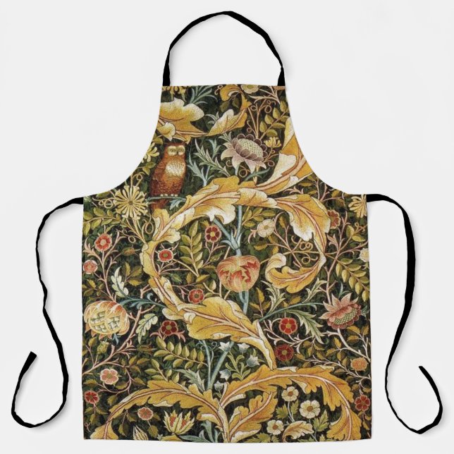 Tablier William Morris Owl et Acanthus (Recto)
