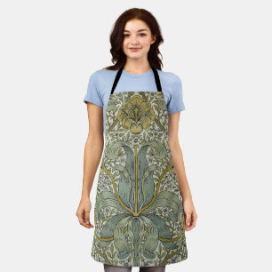Tablier William Morris Printemps Fourré Jaune Art Floral