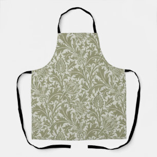 Tablier William Morris Thistle Sage Green Motif