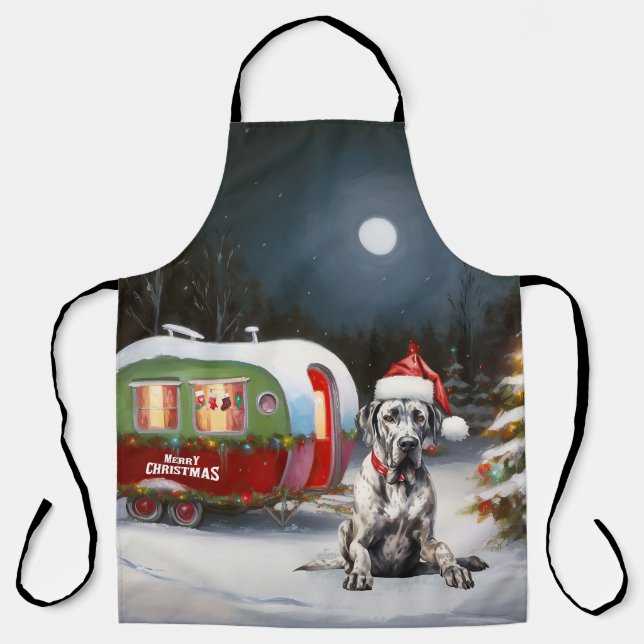Tablier Winter Great Dane Caravan Christmas Adventure (Recto)