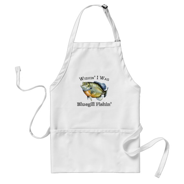 Tablier Wishin I Was Bluegill Fishin (Devant)