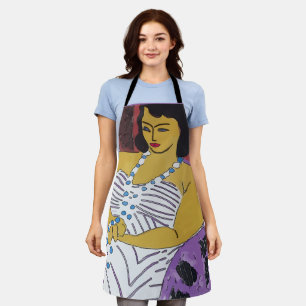 Tablier Woman and Wine Design ajouter du texte, Apron