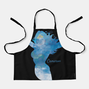 Tablier Wonder Woman Ciel bleu Silhouette