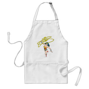 Tablier Wonder Woman tient Lasso 2