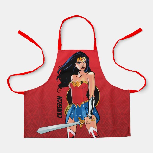 Tablier Wonder Woman with Sword - Fierce (Recto)