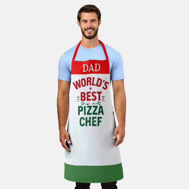 Tablier World's Best Pizza Chef - personalized (Porté)