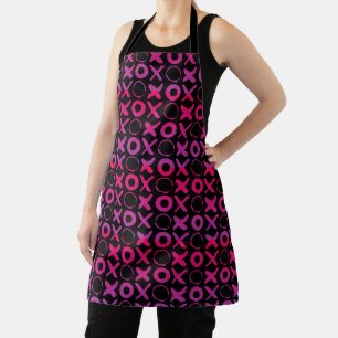 Tablier xoxo embrasser et embrasser le violet rose