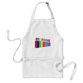 Tablier xylophone arc-en-ciel