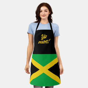 Tablier Ya Mon Jamaican Patois Et Drapeau