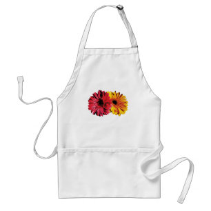 Tablier Yellow and Red Gerbera Daisies