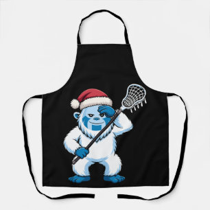 Tablier Yéti de Noël Crosse Chapeau de Père Noël Sasquatch