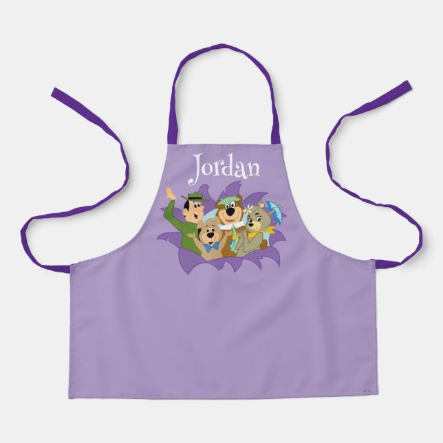 Tablier Yogi Ours et amis Surprise (Recto)