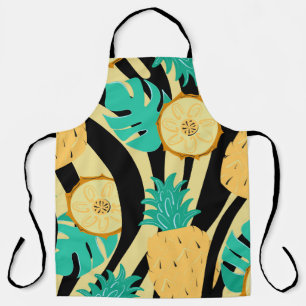 Tablier Zèbre, monstère, ananas : motif d'été.