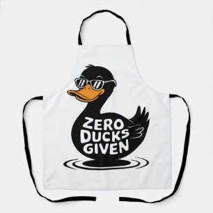 Tablier Zéro Canard Donné - Design de canard drôle et cool