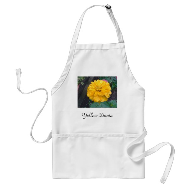 Tablier Zinnia jaune (Devant)