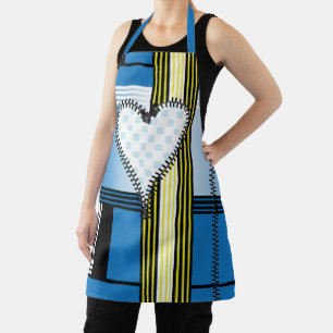 Tablier Zipper a souligné le coeur