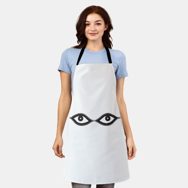 Tablier Zipper eyes (Porté)