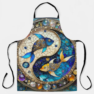Tablier Zodiac - Poissons de poisson Yin et Yang