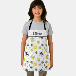 Tabliers à motif d'abeilles mignonnes personnalisé