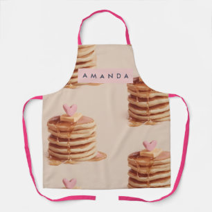 Tabliers à motif de crêpes sucrées personnalisés