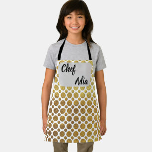 Tabliers Chef Adia avec motif décoratif