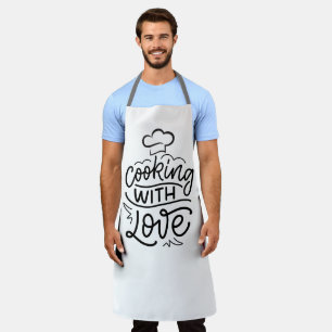 Tabliers customisés avec des citations de cuisine 