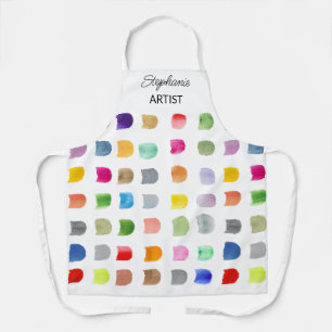 Tabliers d'artiste à motif abstrait personnalisé