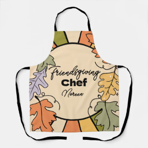 Tabliers de chef éditable Friendsgiving 