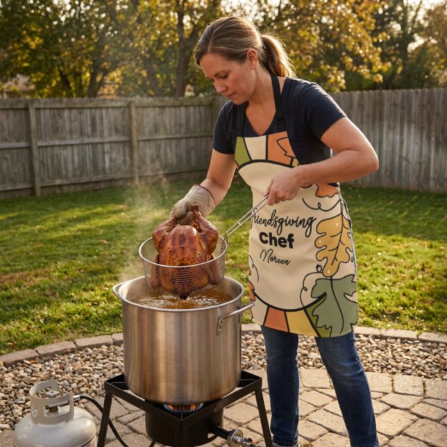 Tabliers de chef éditable Friendsgiving  (Créateur téléchargé)