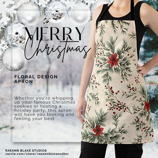 Tabliers de Noël à motif floral (Créateur téléchargé)