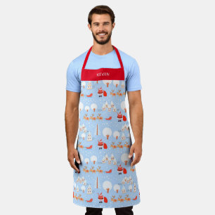 Tabliers de Noël Père Noël avec nom Grand
