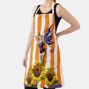 Tabliers Orange Imprimé Soleil Fleur Fairy
