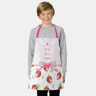 Tabliers personnalisés pour enfants aux fraises /