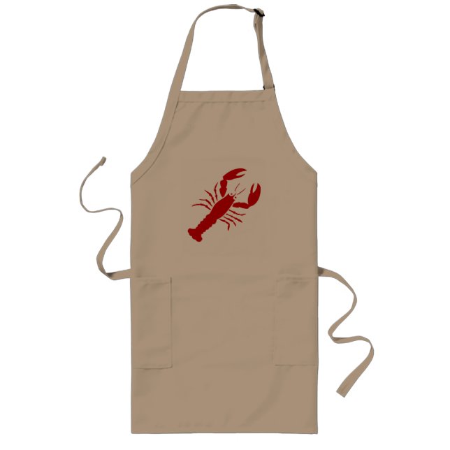 Tabliers rouges de homard pour le beige des hommes (Devant)