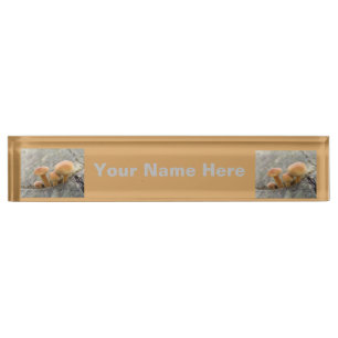 Tabourets sur une plaque signalétique personnalisé