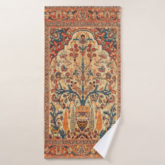 Tabriz Tree of Life Persian Rug Print Badehandtuch