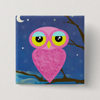 Tabu-Japan-Eulen-Quadrat-Button Button