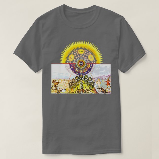 TABULA SMARAGDINA HERMETIS The Emerald Tablet T-Shirt (Design vorne)